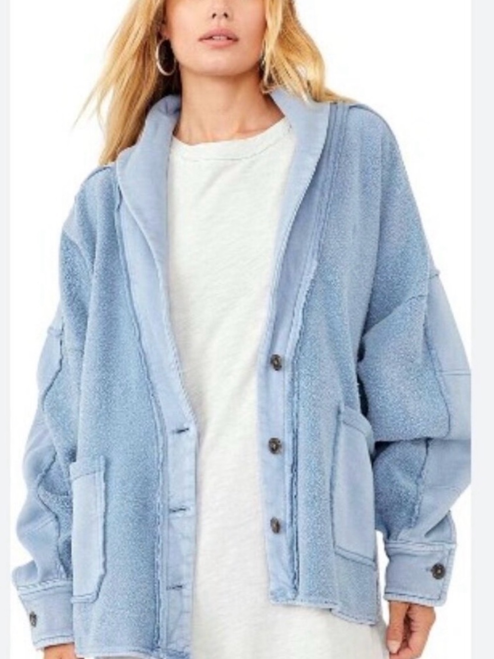 Free People Jordan Jacket in the color Larkspur
